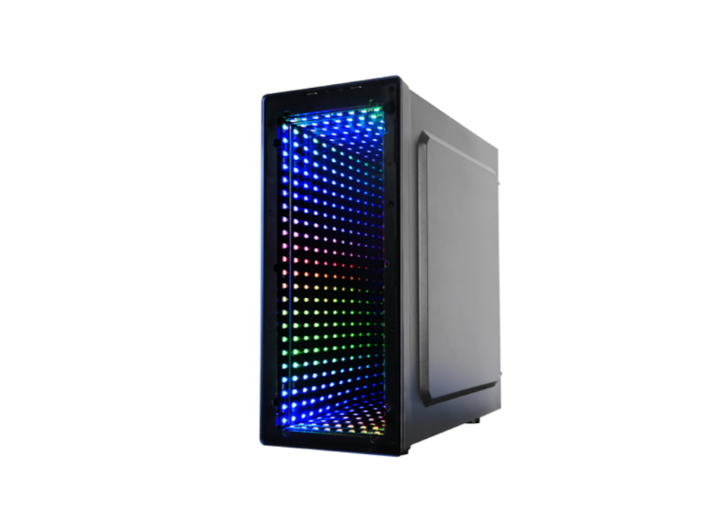 Raidmax Galaxy ARGB Windowed Infinity Mirror Black Mid Tower Desktop PC