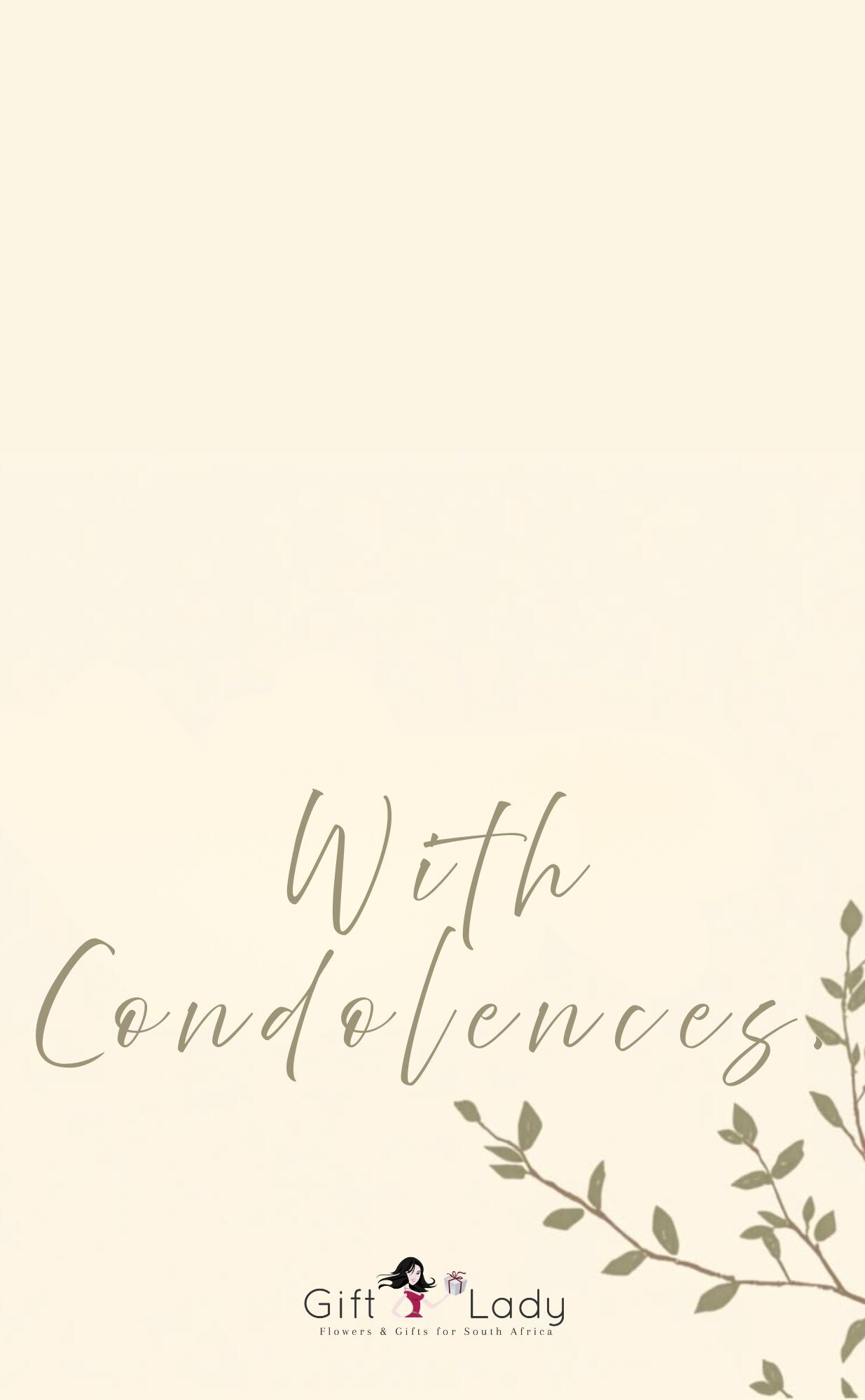 With Condolences Wrapper
