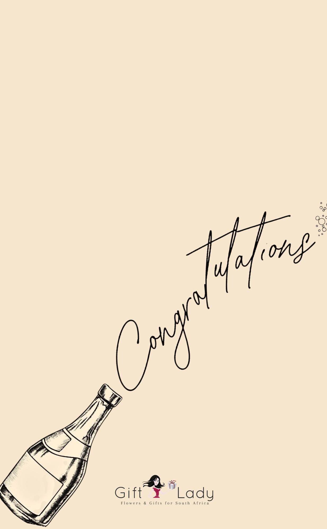 Bubbly Congrats Wrapper