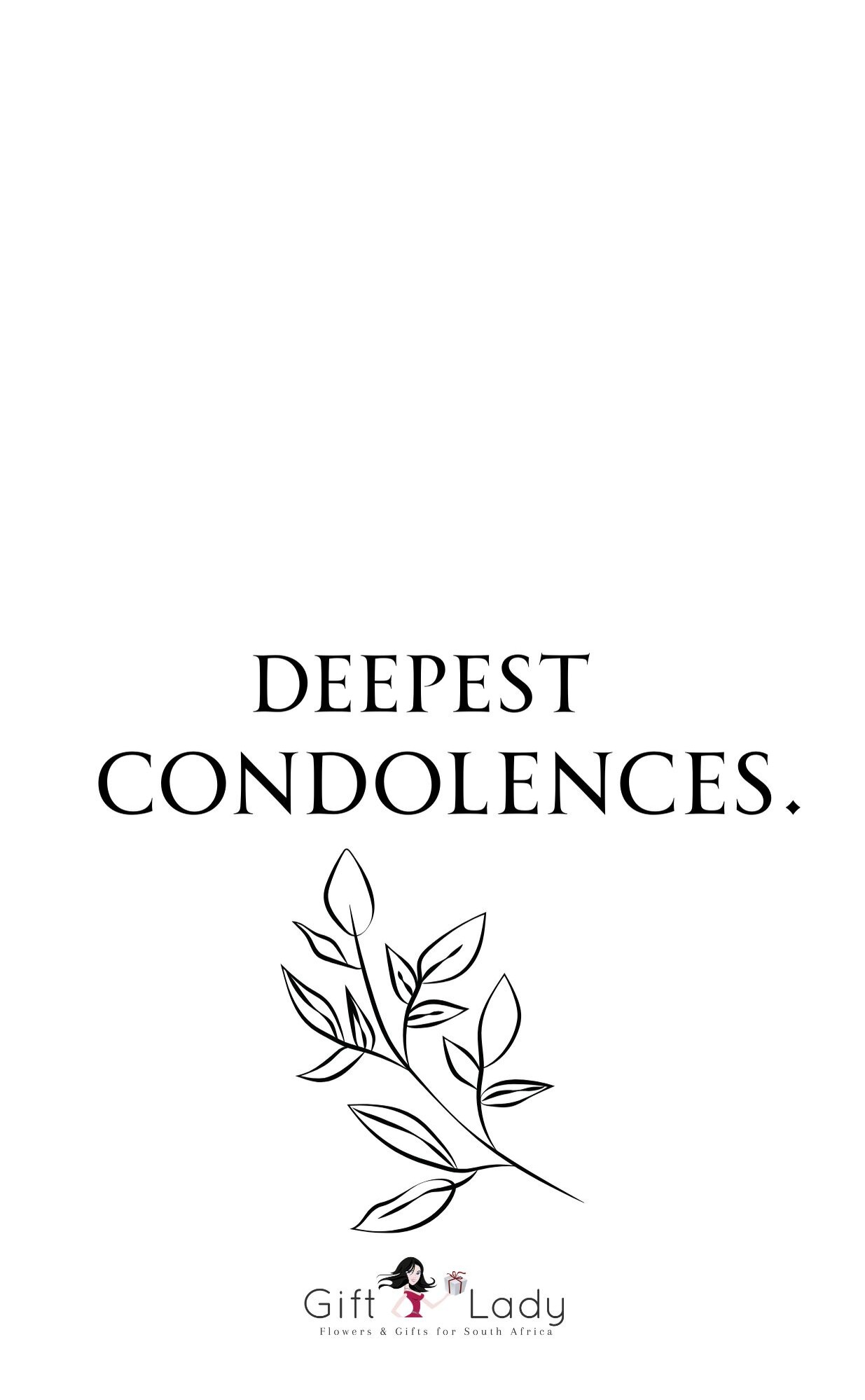 Deepest Condolences Wrapper