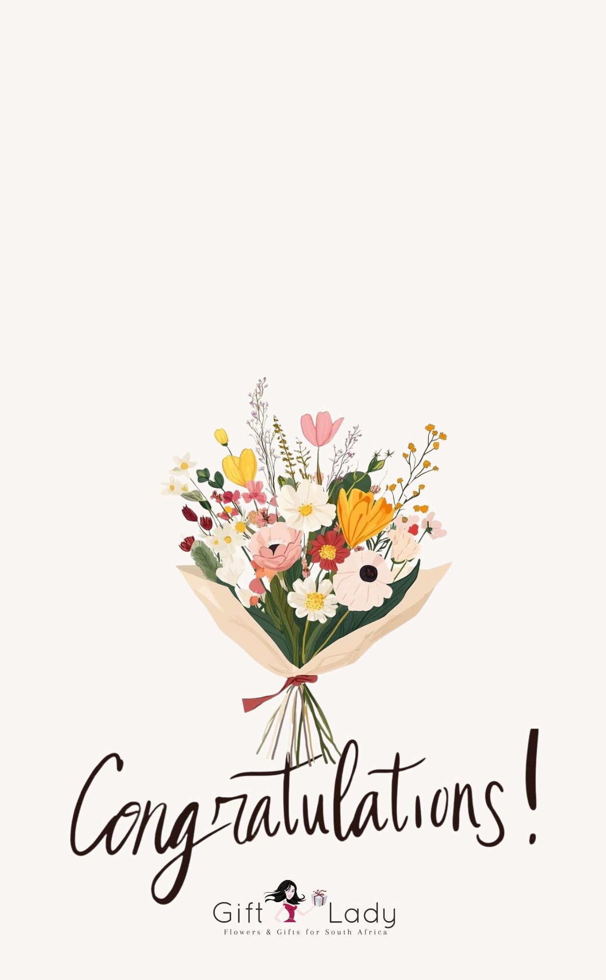 Floral Congratulations Wrapper