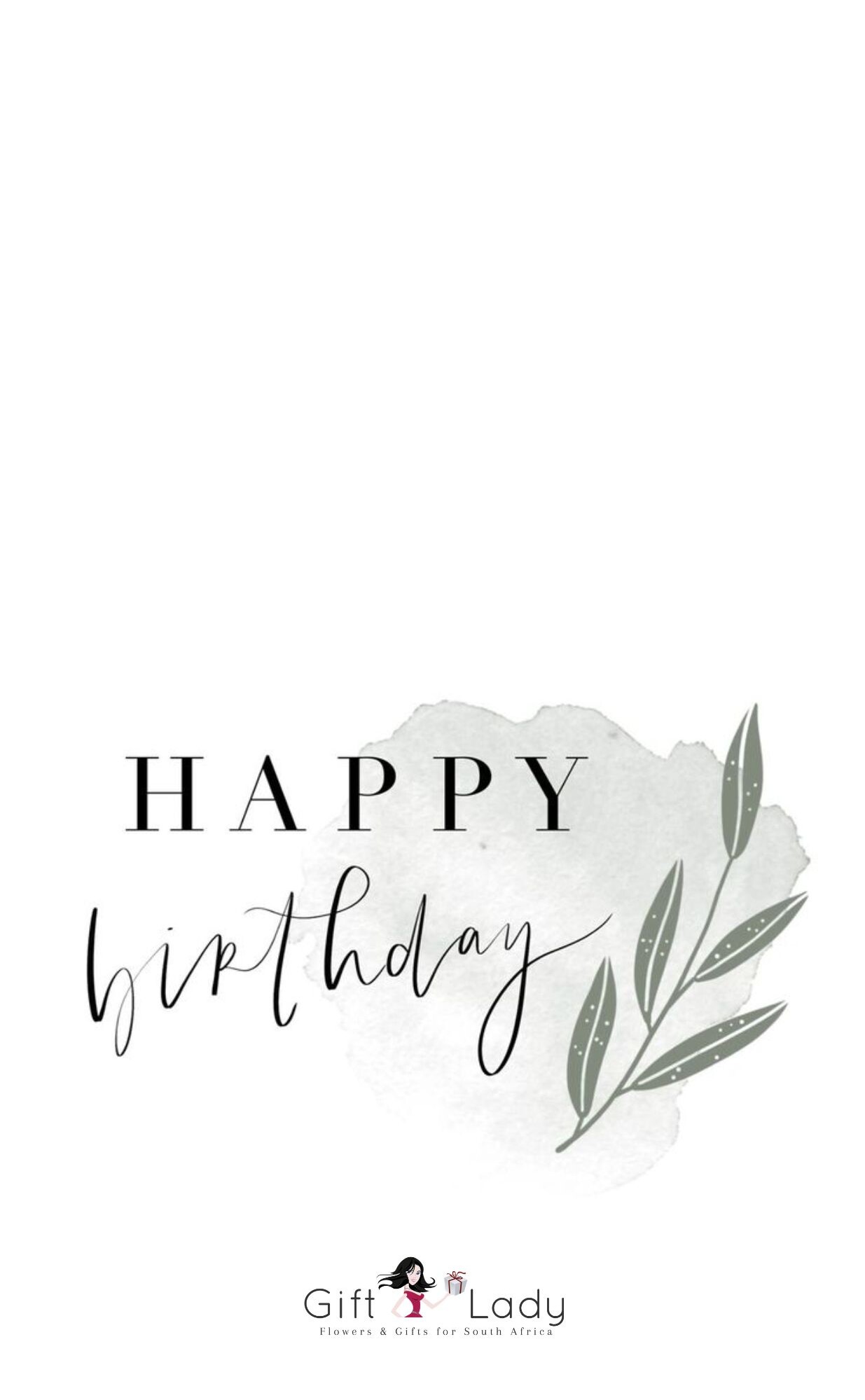 Happy Birthday Leaves Wrapper