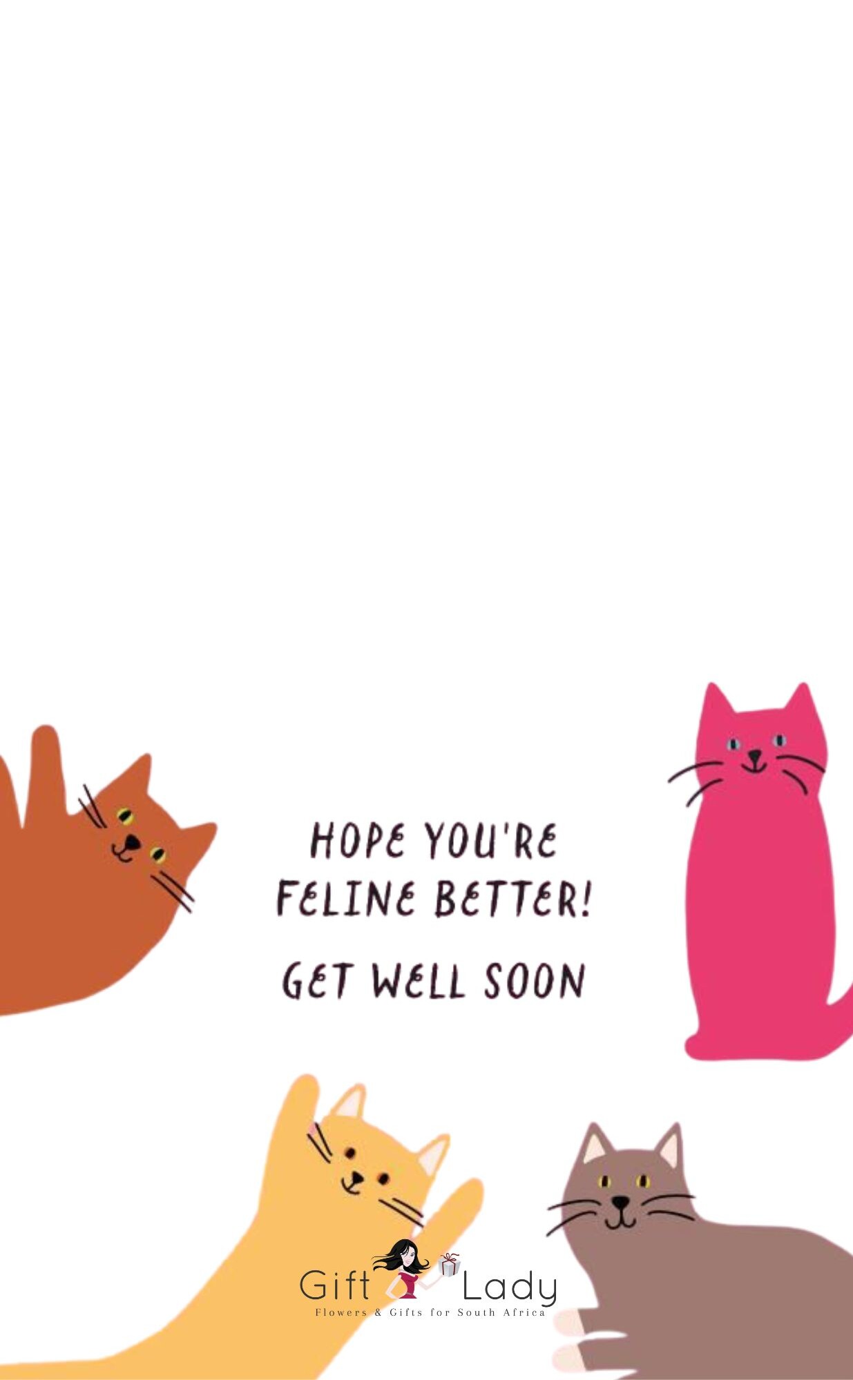 Cat Get Well Soon Wrapper
