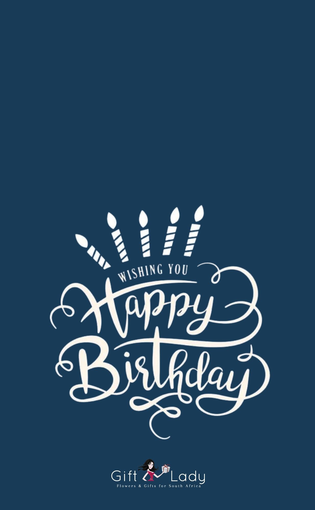 Blue Happy Birthday Wrapper