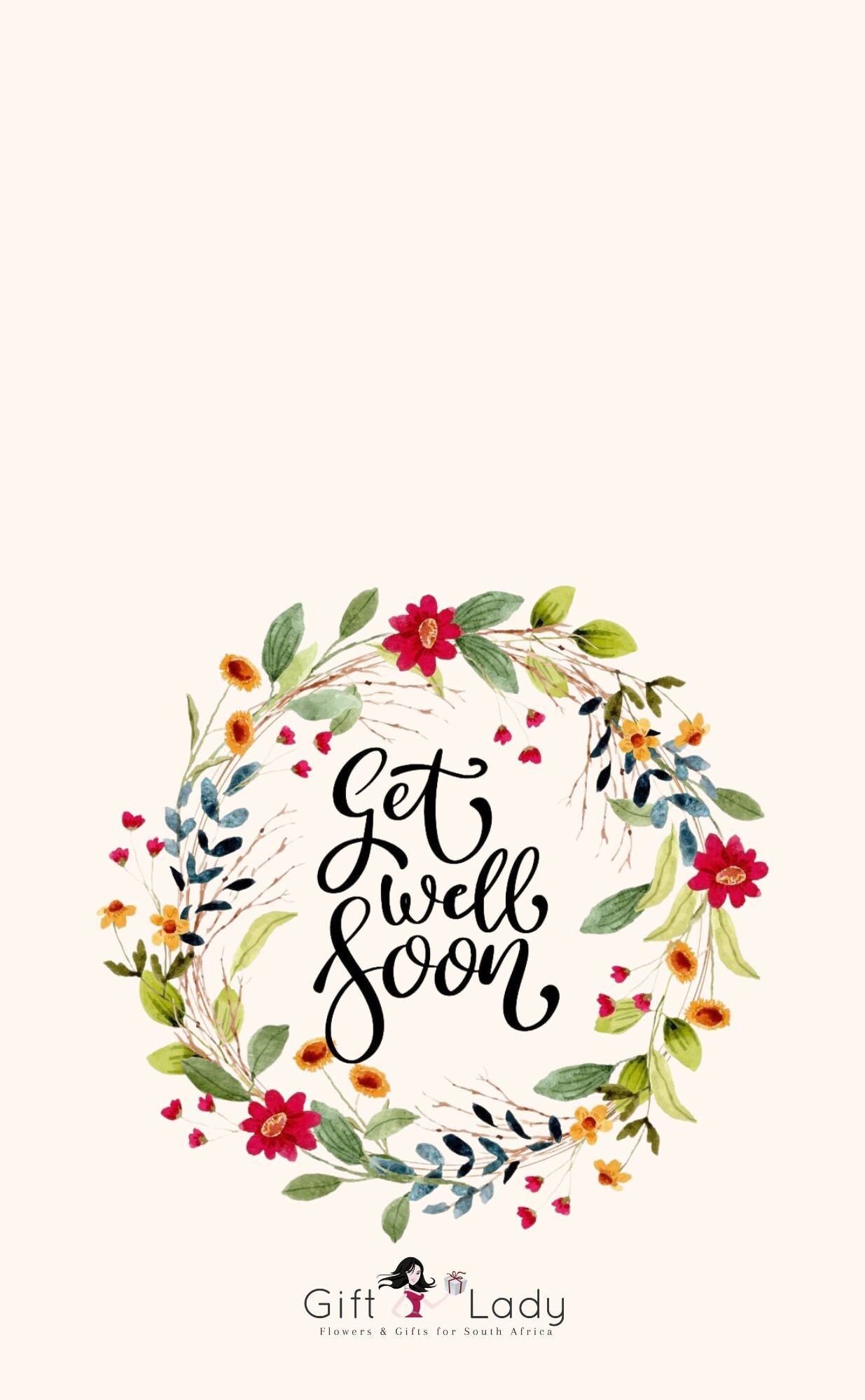 Floral Get Well Soon Wrapper