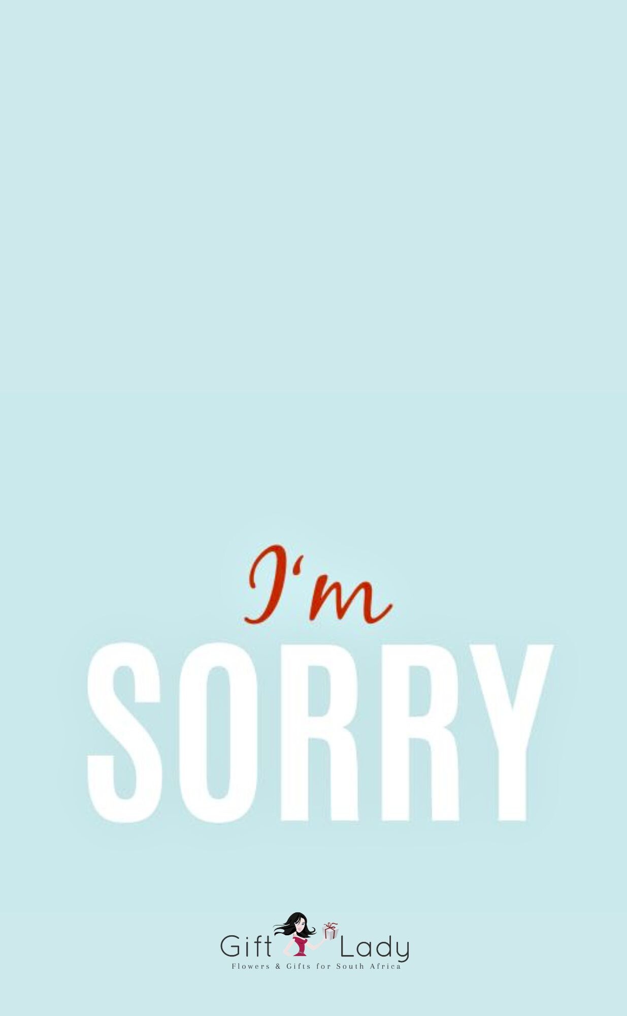Blue I'm Sorry Wrapper