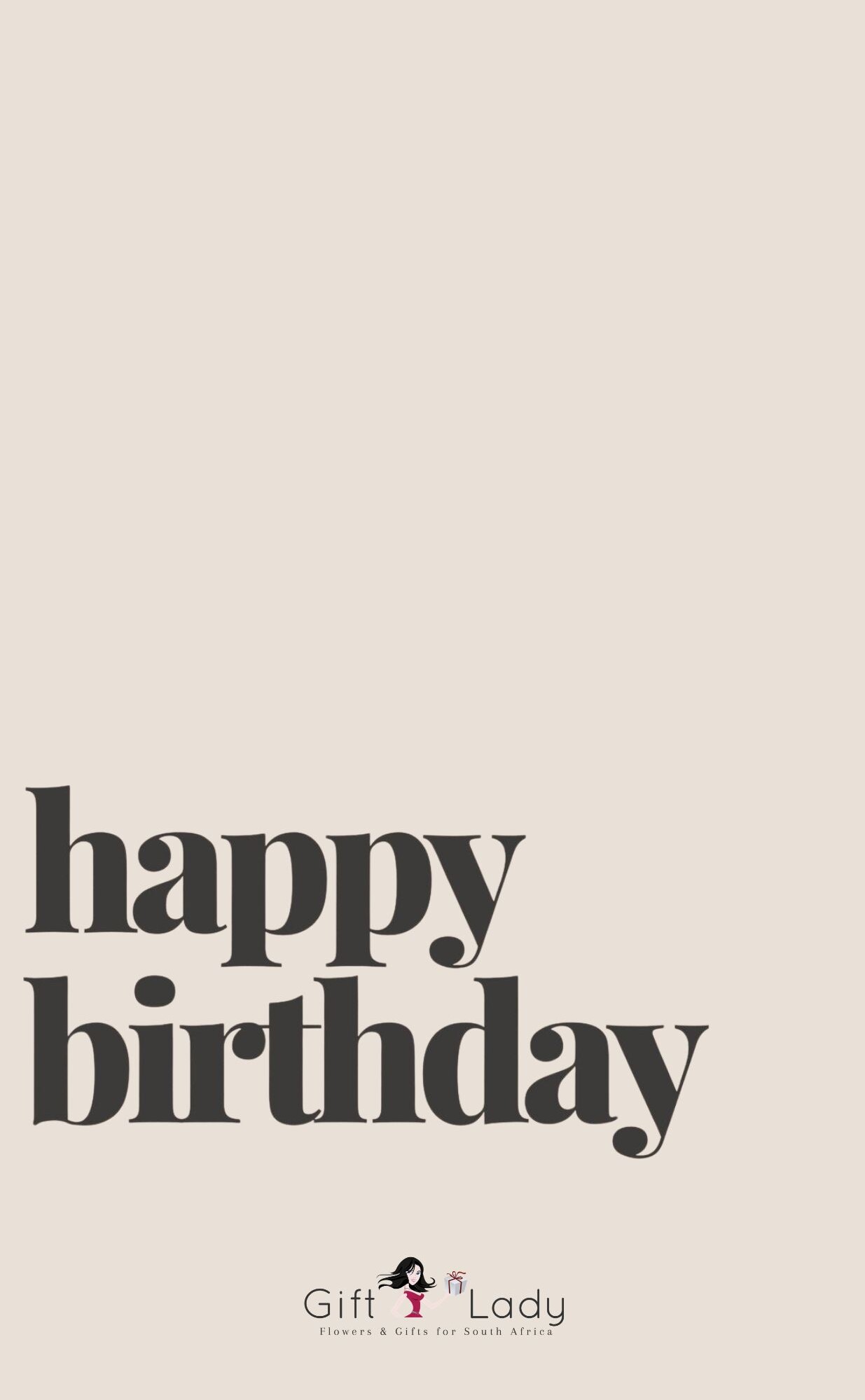 Simplistic Happy Birthday Wrapper