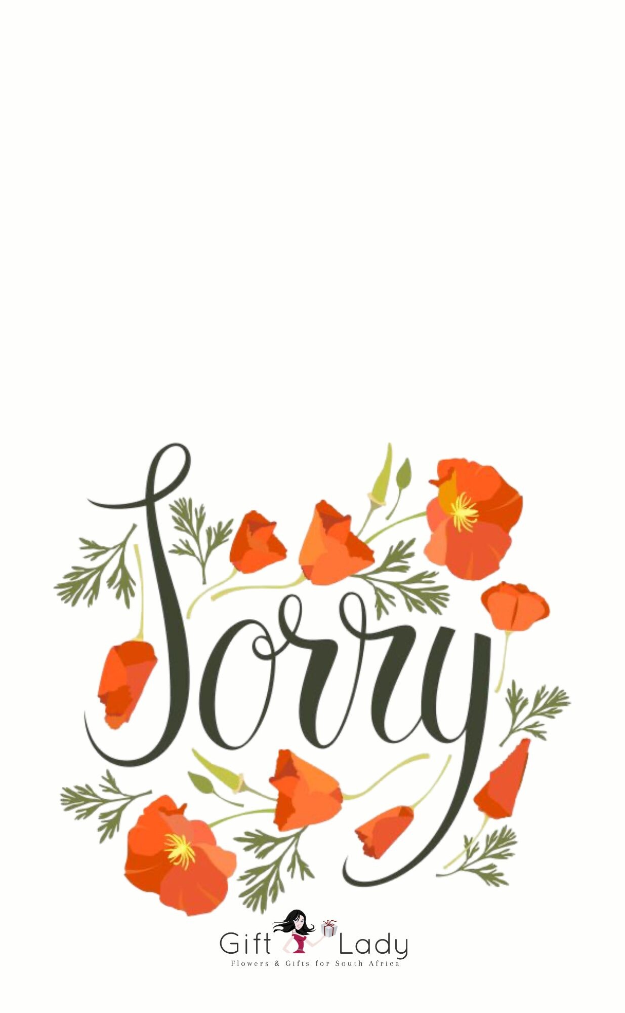 Floral I'm Sorry Wrapper
