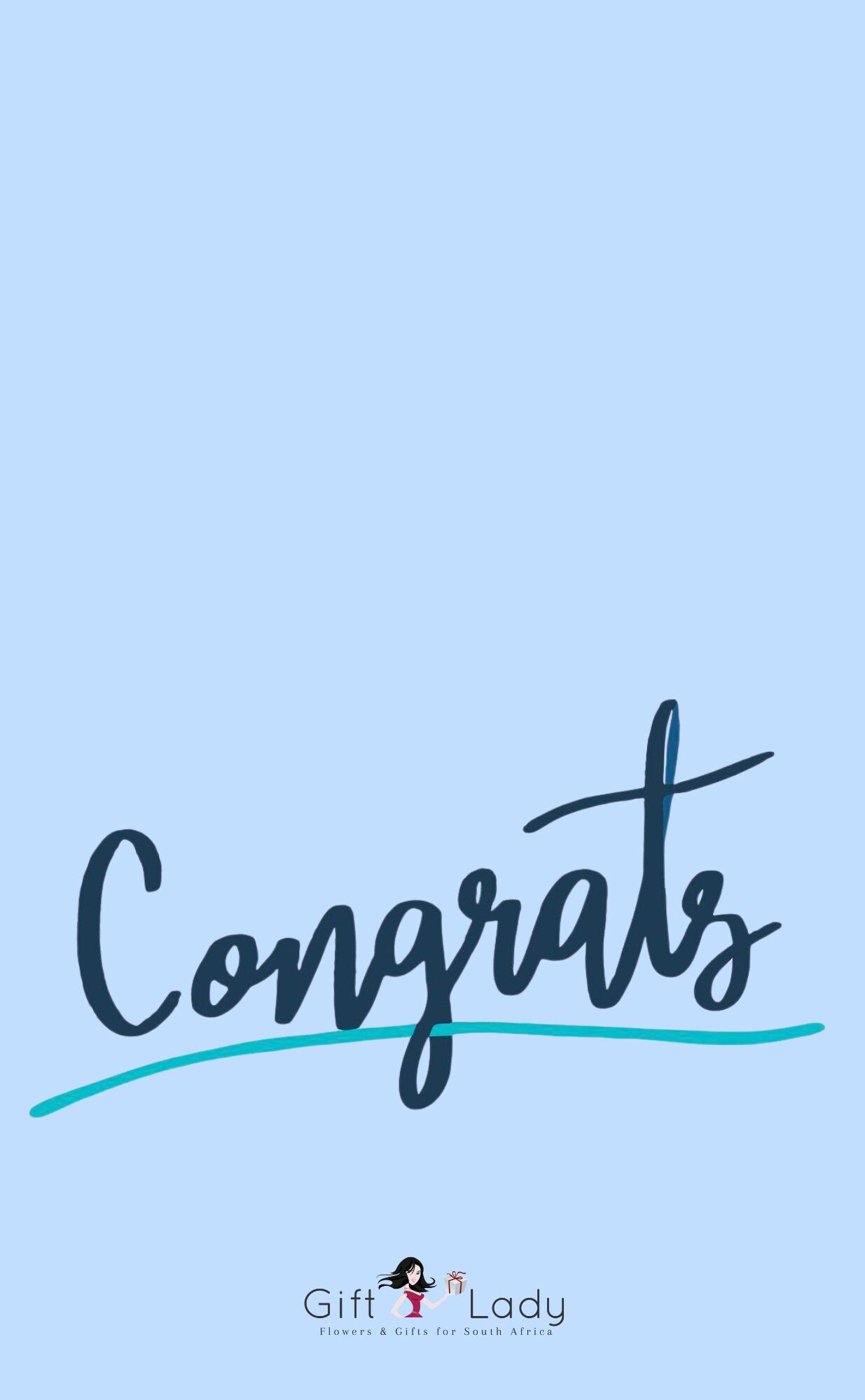 Blue Congrats Wrapper