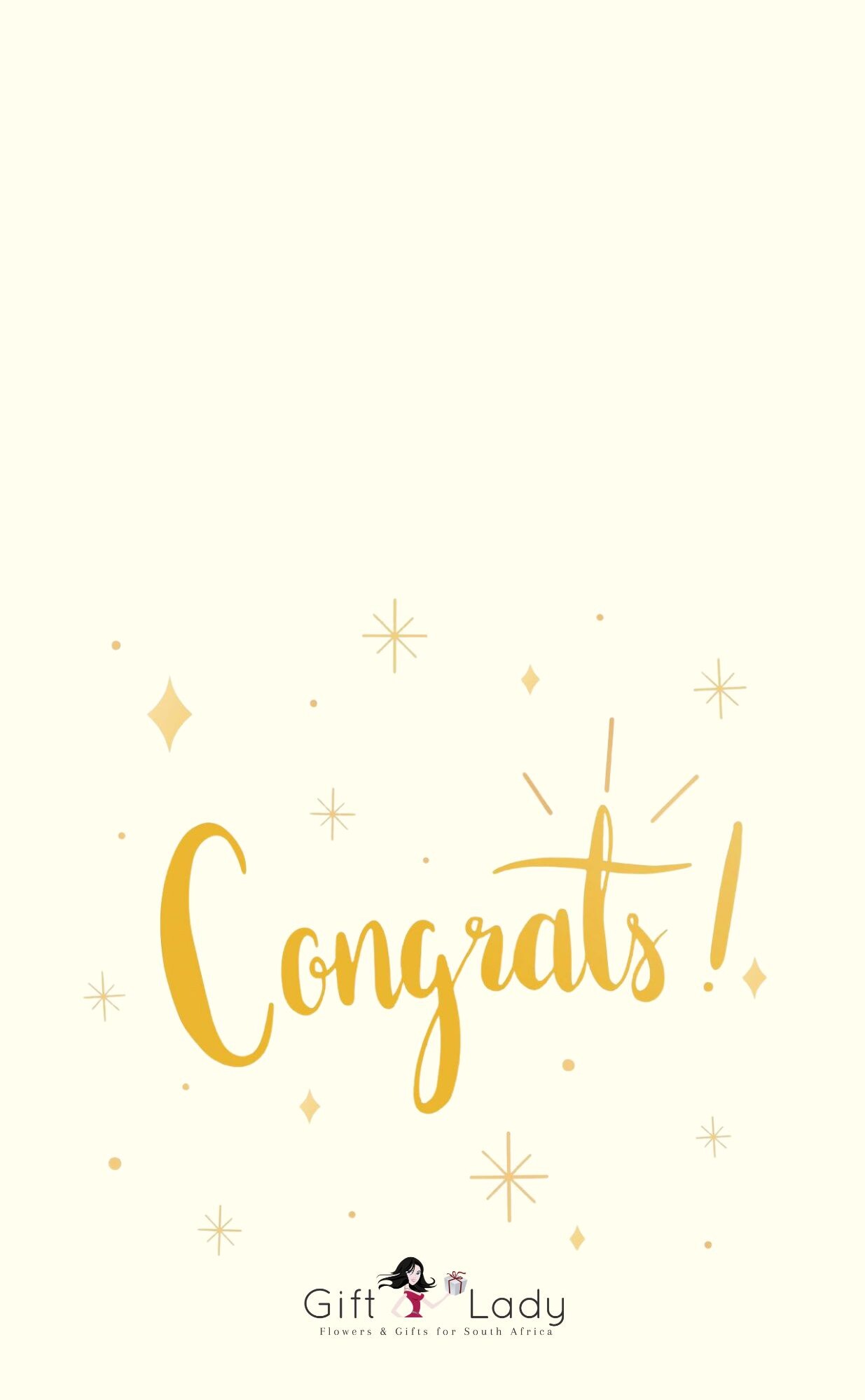 Gold Congrats Wrapper