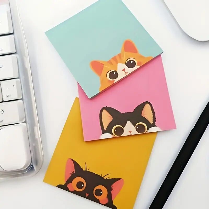 Cute Cat Sticky Notes - 1 Piece (assorted) - Gifts and Hampers - Online ...