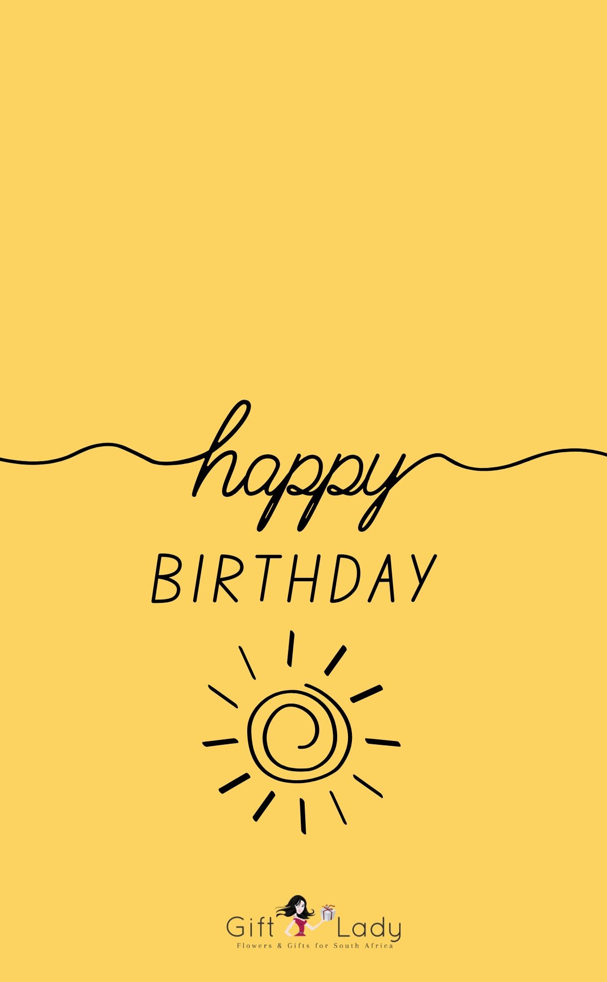 Yellow Birthday Wrapper