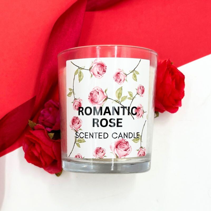 Romantic Rose - Scented Candle (200ml) - BeautyBar