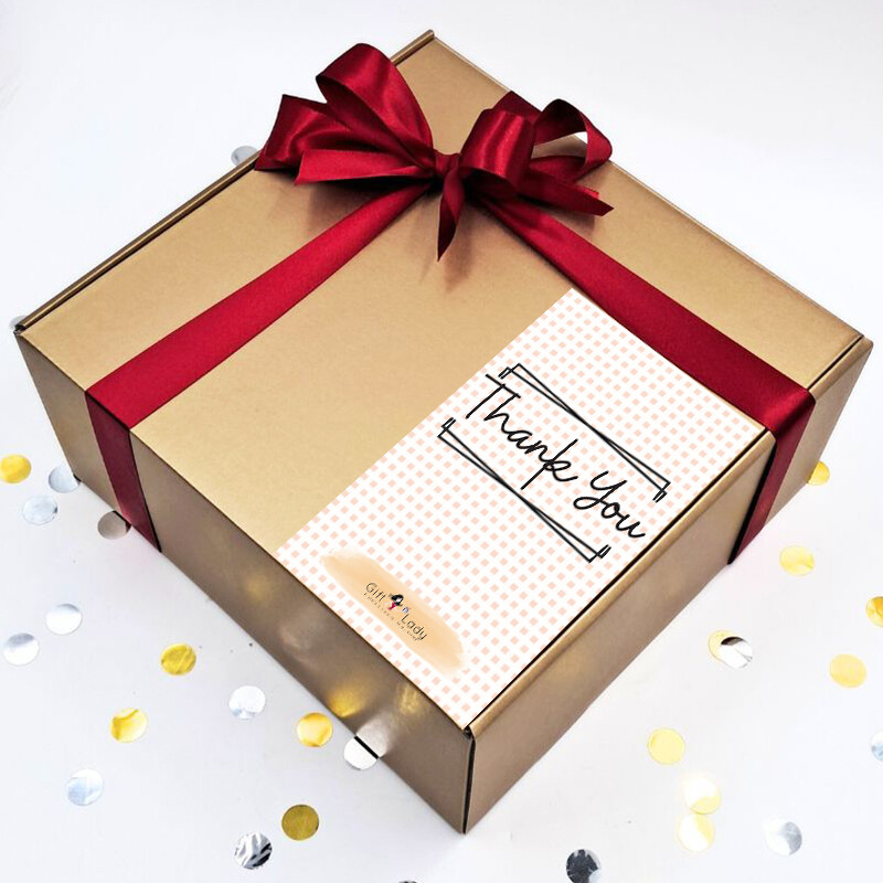 Ruby Red Thank You Gift Box - Flowers and Gifts - Online flower shop