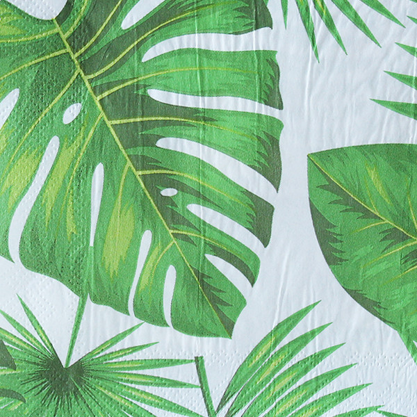 Tropical Jungle Leaves Napkins (20) Party Supplies PartyLady