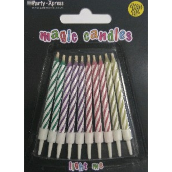 Magic Relighting Birthday Candles (10) Party Supplies PartyLady
