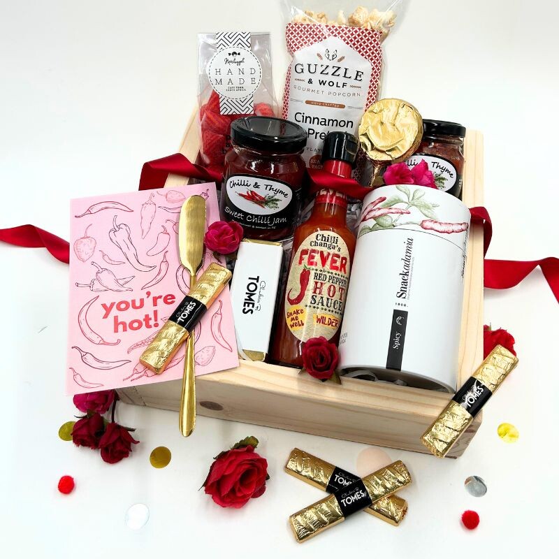 Hey Hot Stuff Gift Box - Flowers and Gifts - Online flower shop