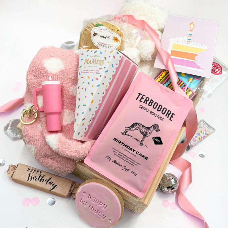 Cosy Birthday Wishes Gift Box - Flowers and Gifts - Online flower shop