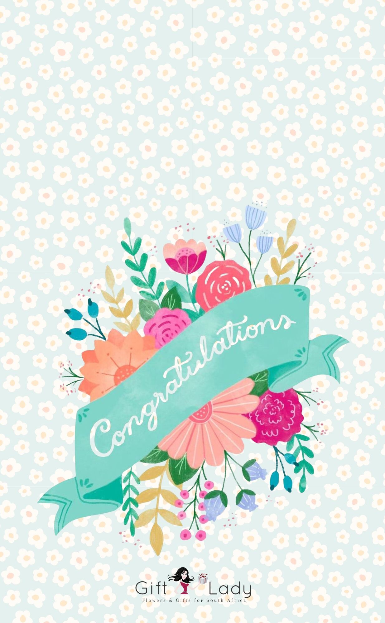 Blue Congrats Wrapper