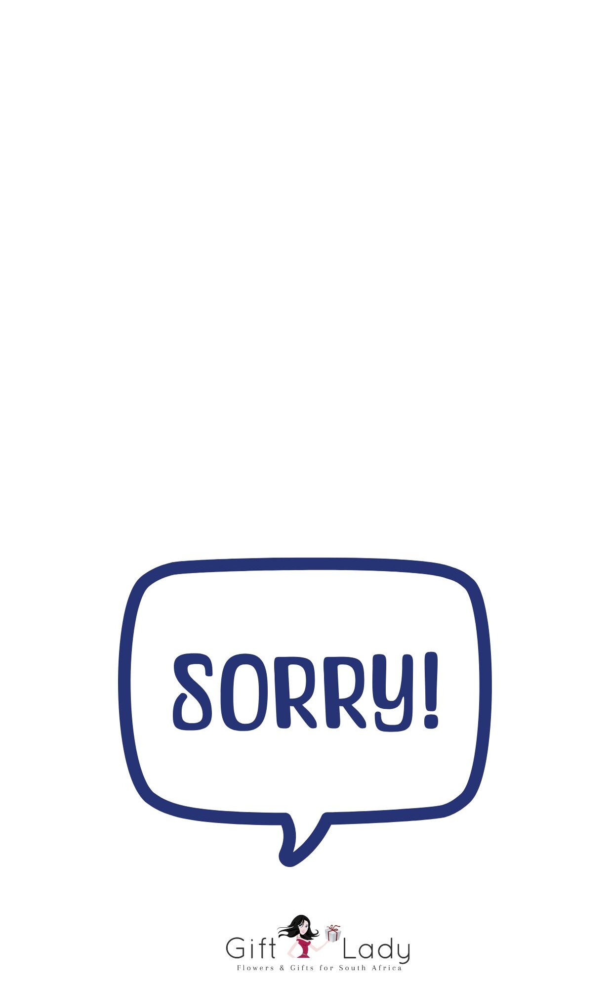 Sorry Navy Blue Wrapper