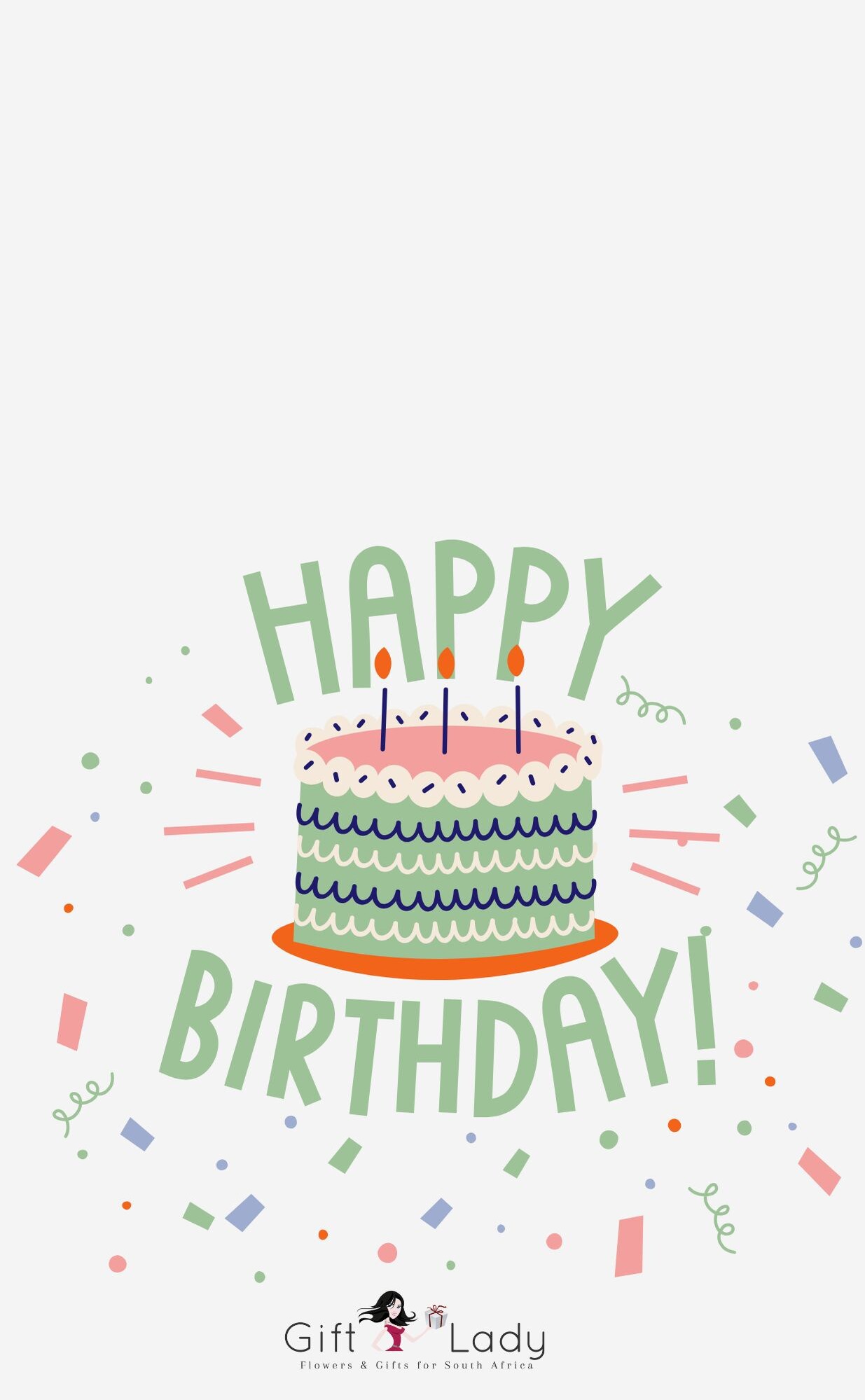 Happy Birthday Cake Wrapper