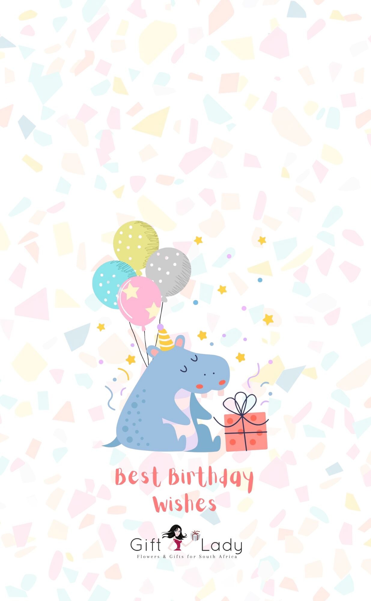 Birthday Hippo Wrapper