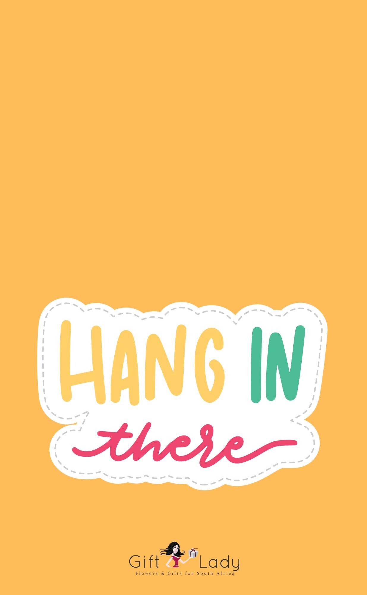 Hang In There Bubble Wrapper