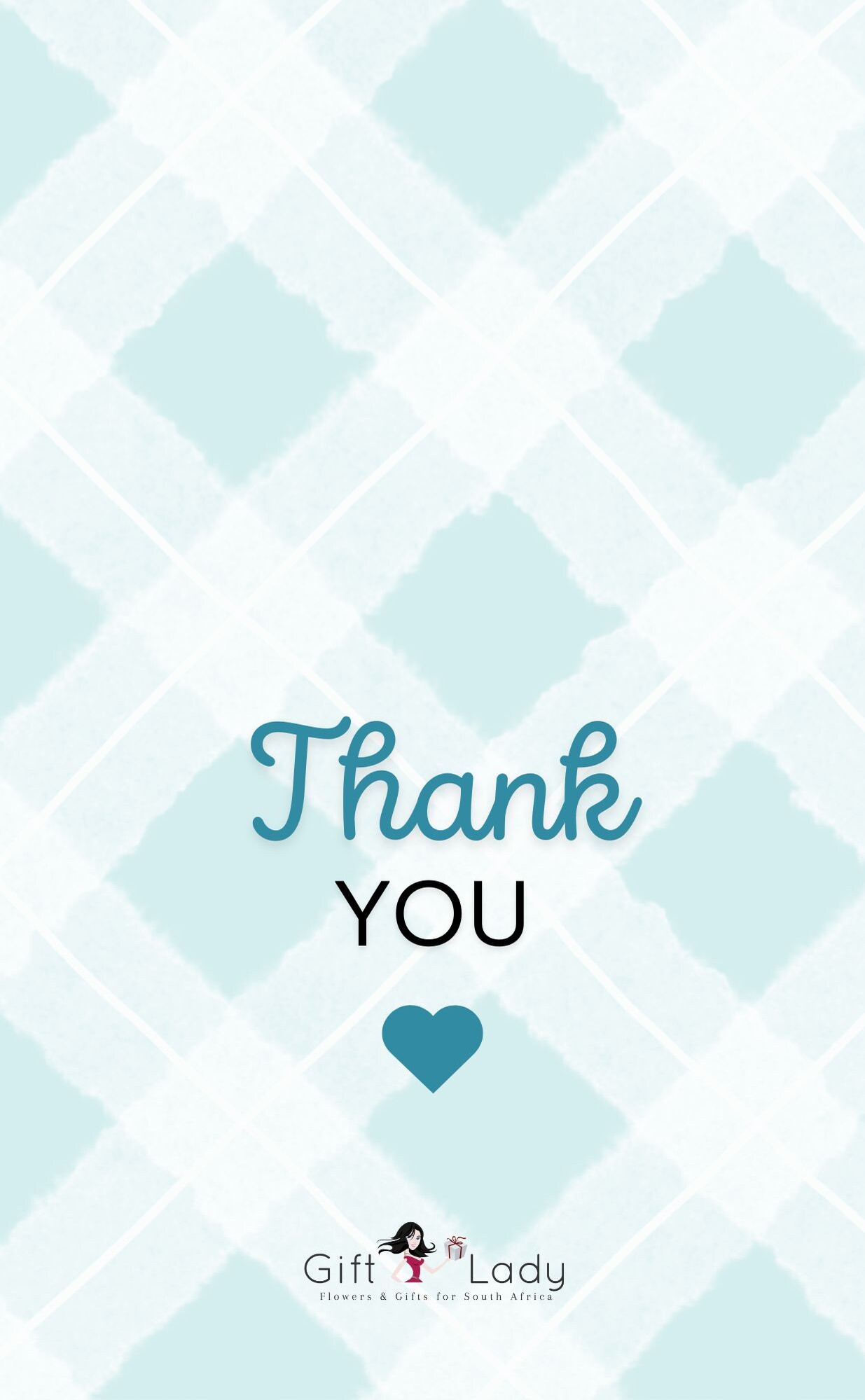Thank You Blue Wrapper