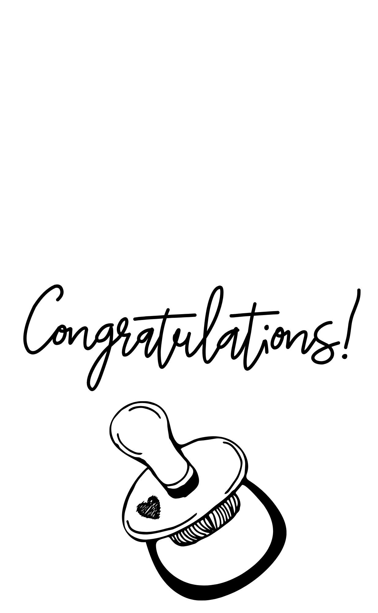 Baby Congratulations Wrapper