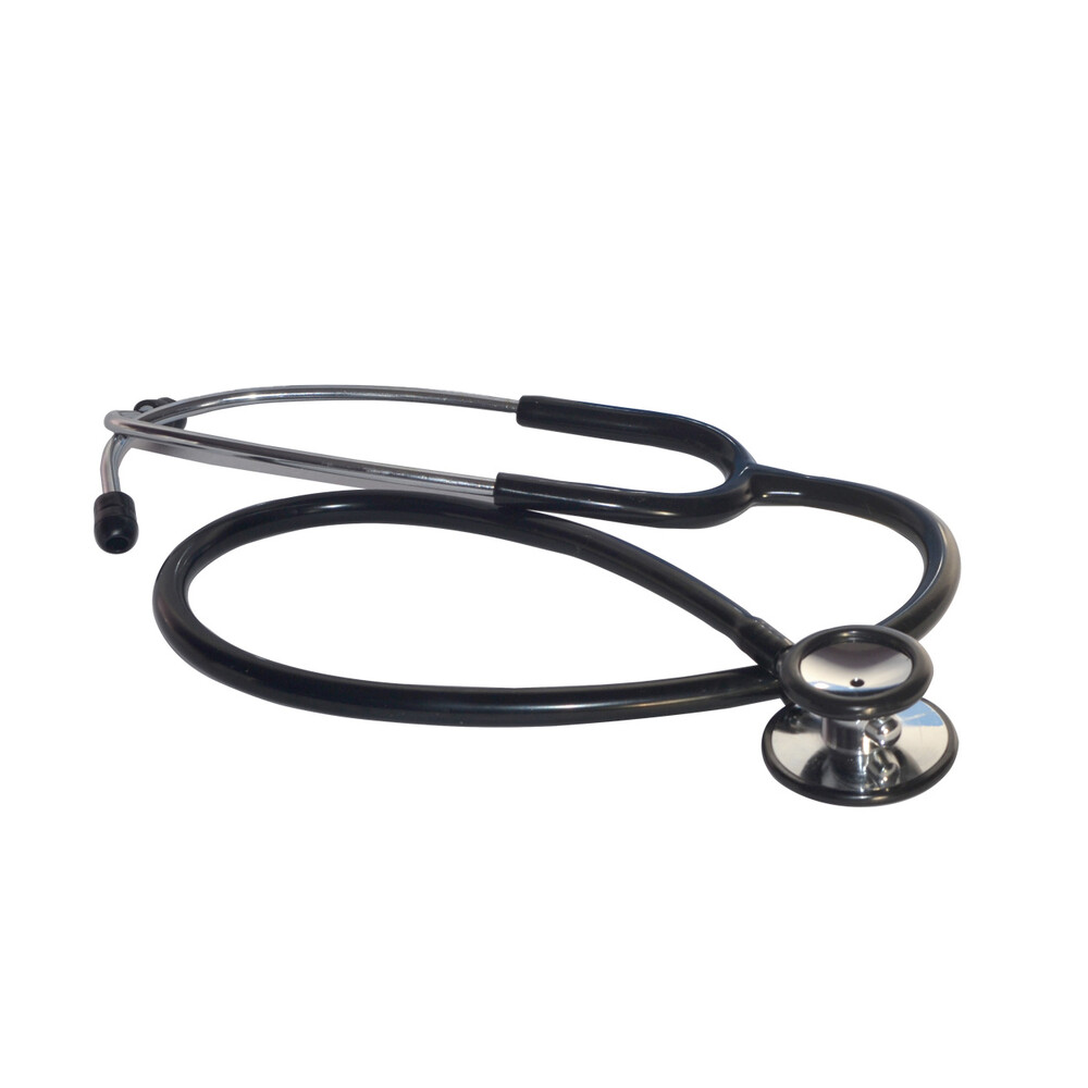 DUAL HEAD DELUXE STETHOSCOPE - BLACK