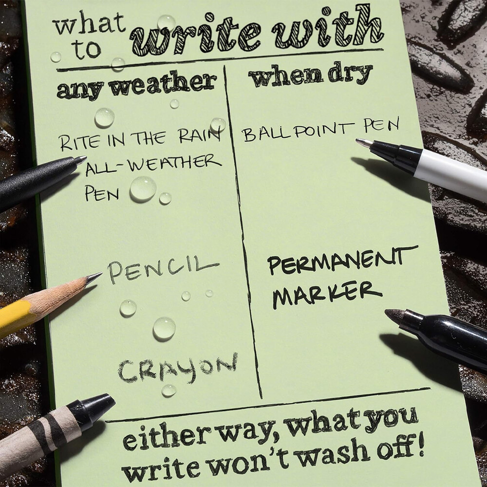 Rite in the Rain Waterproof Notebook - 4x6