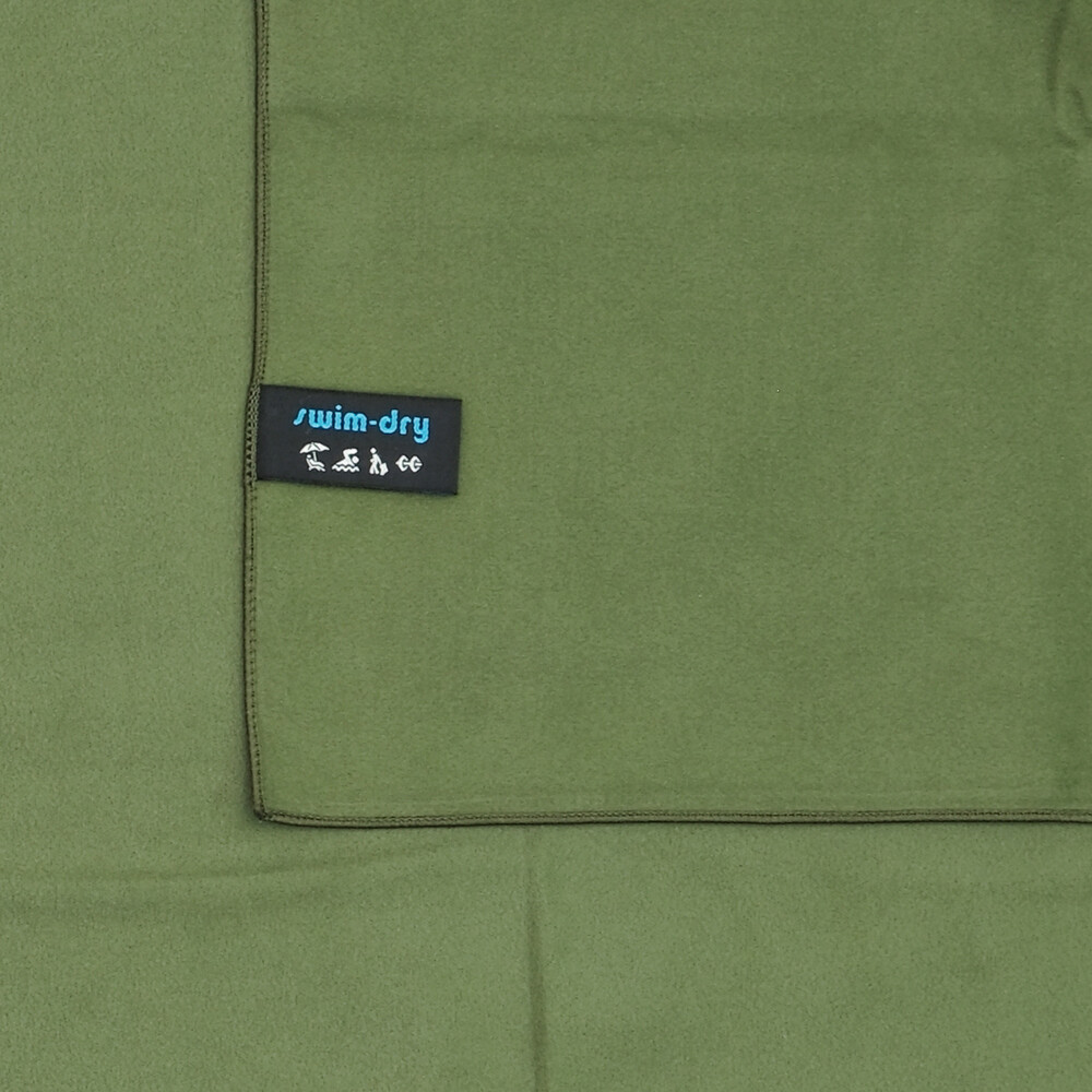 OLIVE MICROFIBRE OUTDOOR TOWEL - 130 X 80CM