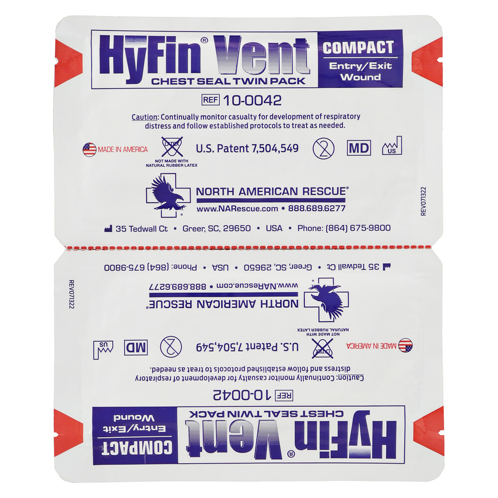 HYFIN VENT COMPACT CHEST SEAL - TWIN PACK