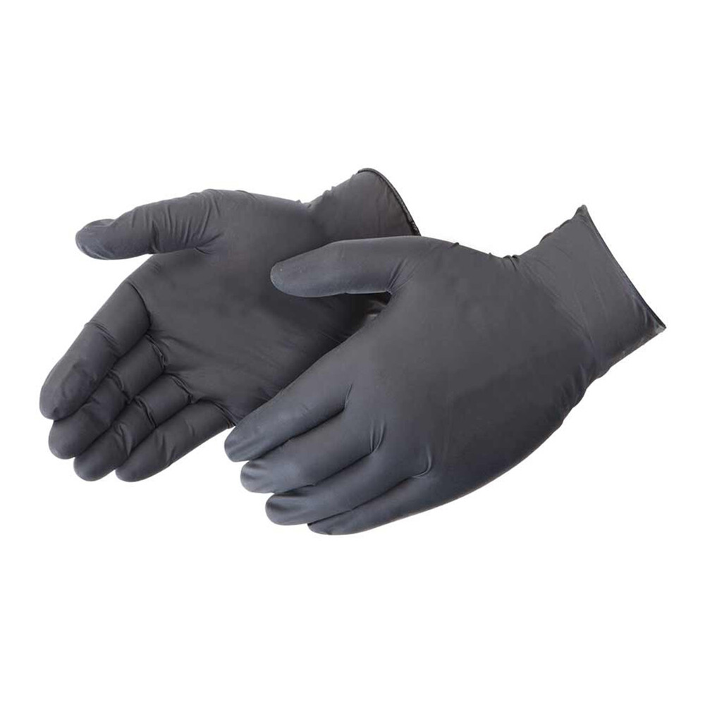 LARGE NITRILE GLOVES PAIR -BLACK