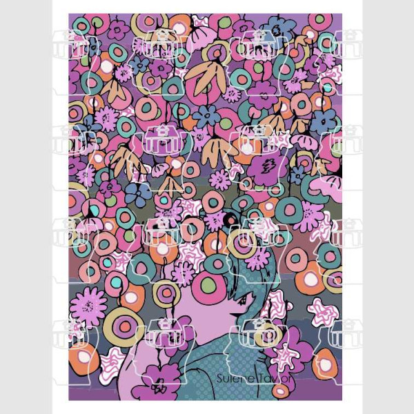 SuleneTaylorArt artwork - RainingFlowers House