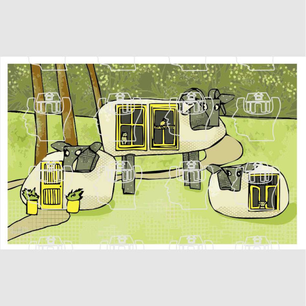 Sulene Taylor Artwork - ThreeSheep House