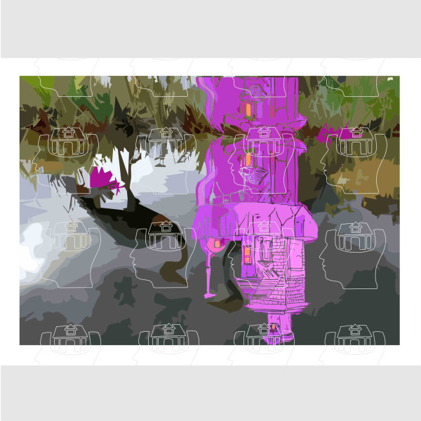 SuleneTaylorArt artwork - UpsideDown House