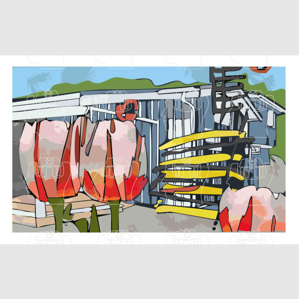 Sulene Taylor Artwork - TulipRestaurant House