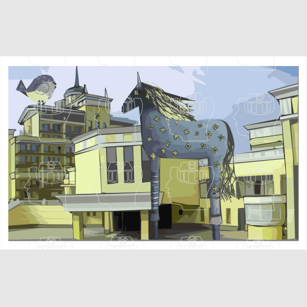 SuleneTaylorArt artwork - BirdHorsePalace House