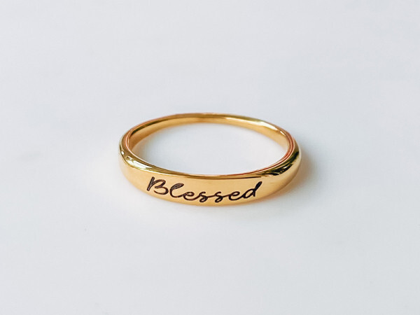 Stacker Ring - "Blessed" Stacker Ring - "Blessed"