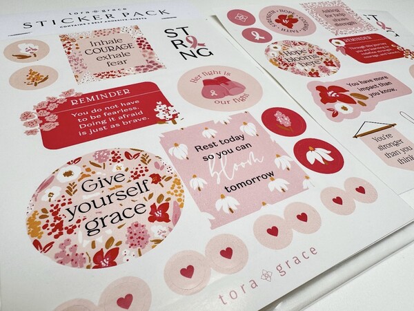 Courage and Strength Sticker Pack