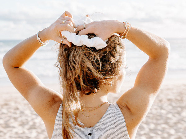 Beach and Bath Scrunchie - Boho Beige