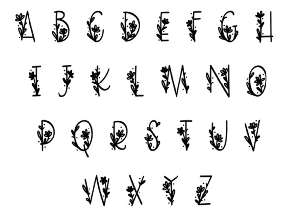 Daisy Font - 15mm Disk Daisy Font - 15mm Disk