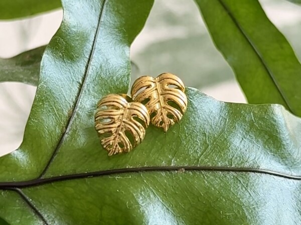 Monstera Studs
